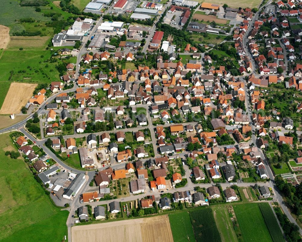 Botenheim from above - City view on down town in Botenheim in the state Baden-Wuerttemberg, Germany