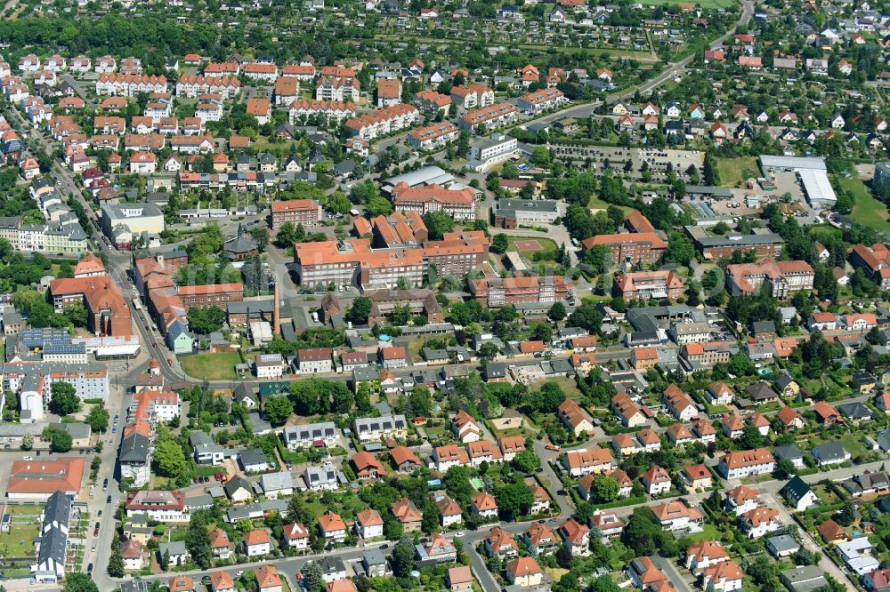 Aerial photograph Brandenburg an der Havel - City view of the city area of in Brandenburg an der Havel in the state Brandenburg, Germany