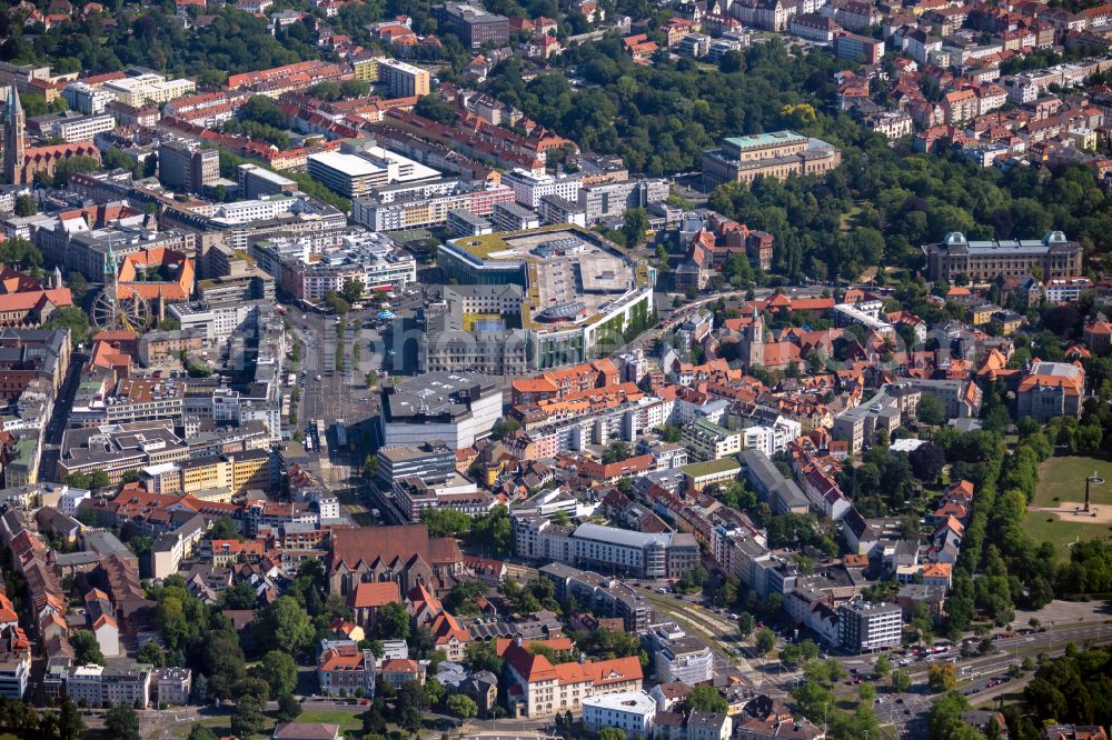 Braunschweig from above - City view on down town in the district Innenstadt in Brunswick in the state Lower Saxony, Germany