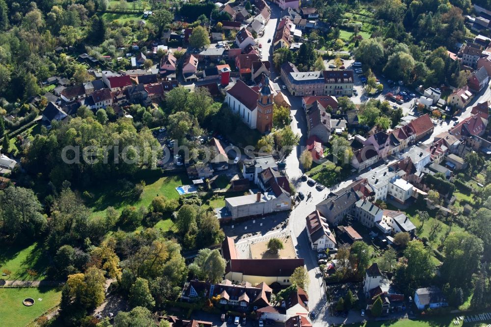 Aerial photograph Buckow (Märkische Schweiz) - City view of the city area of in Buckow (Maerkische Schweiz) in the state Brandenburg, Germany