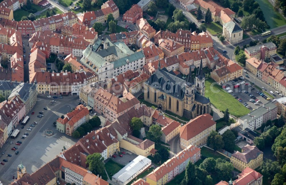 Aerial photograph Cheb - City view of the city area of in Cheb (Eger) in KarlovarskA? kraj, Czech Republic