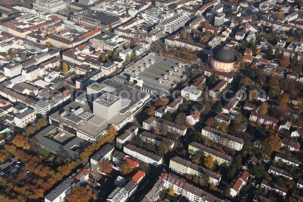 Aerial image Darmstadt - City view of the city area of in Darmstadt in the state Hesse