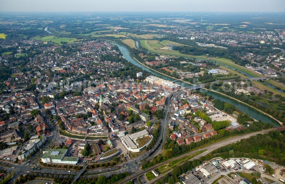 Aerial image Dorsten - City view of the city area of in Dorsten in the state North Rhine-Westphalia