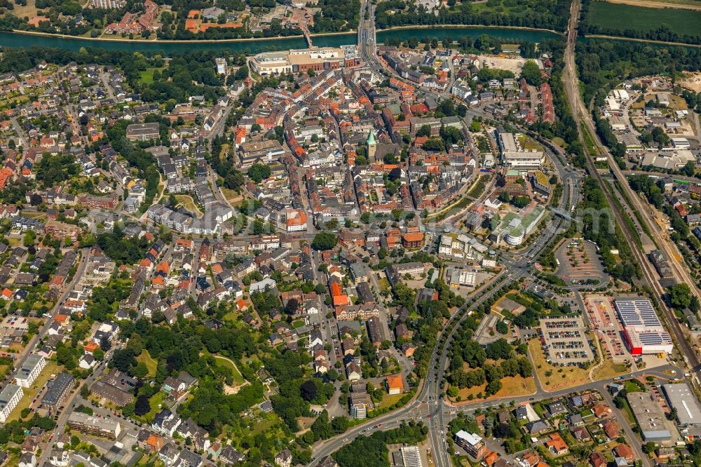 Aerial photograph Dorsten - City view of the city area of in Dorsten in the state North Rhine-Westphalia, Germany