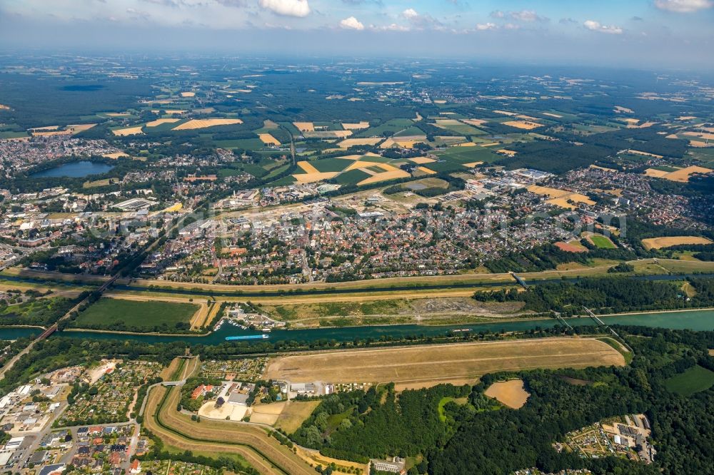 Aerial photograph Dorsten - City view of the city area of in Dorsten in the state North Rhine-Westphalia, Germany