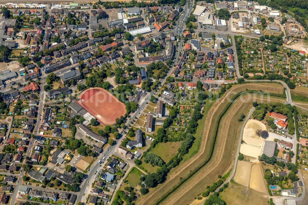 Aerial image Dorsten - City view of the city area of in Dorsten in the state North Rhine-Westphalia, Germany