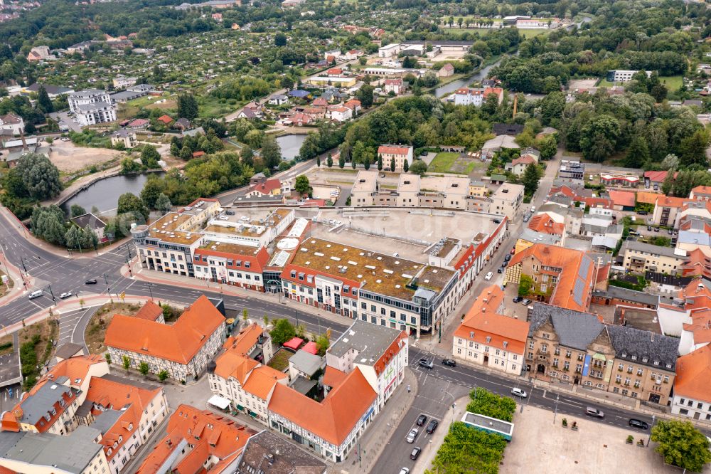 Aerial image Eberswalde - City view on down town in Eberswalde in the state Brandenburg, Germany