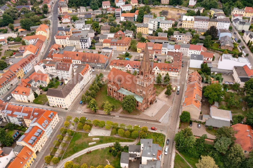 Aerial photograph Eberswalde - City view on down town in Eberswalde in the state Brandenburg, Germany