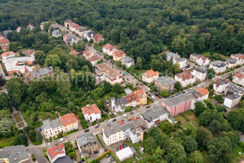 Eberswalde from the bird's eye view: City view on down town in Eberswalde in the state Brandenburg, Germany