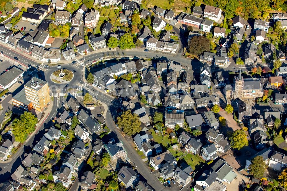 Aerial image Eiserfeld - City view of the city area of Eiserfeld in Siegen in the state North Rhine-Westphalia