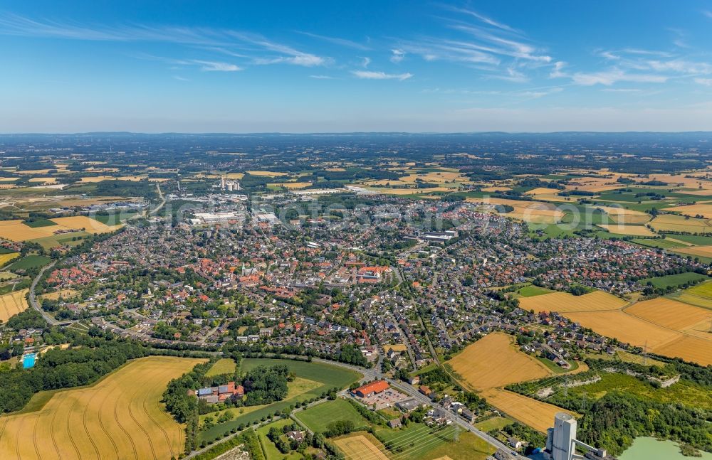 Aerial photograph Ennigerloh - City view of the city area of in Ennigerloh in the state North Rhine-Westphalia, Germany