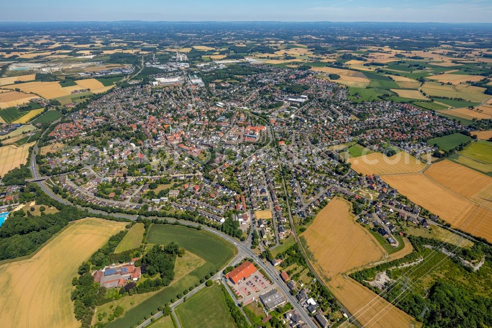 Aerial photograph Ennigerloh - City view of the city area of in Ennigerloh in the state North Rhine-Westphalia, Germany