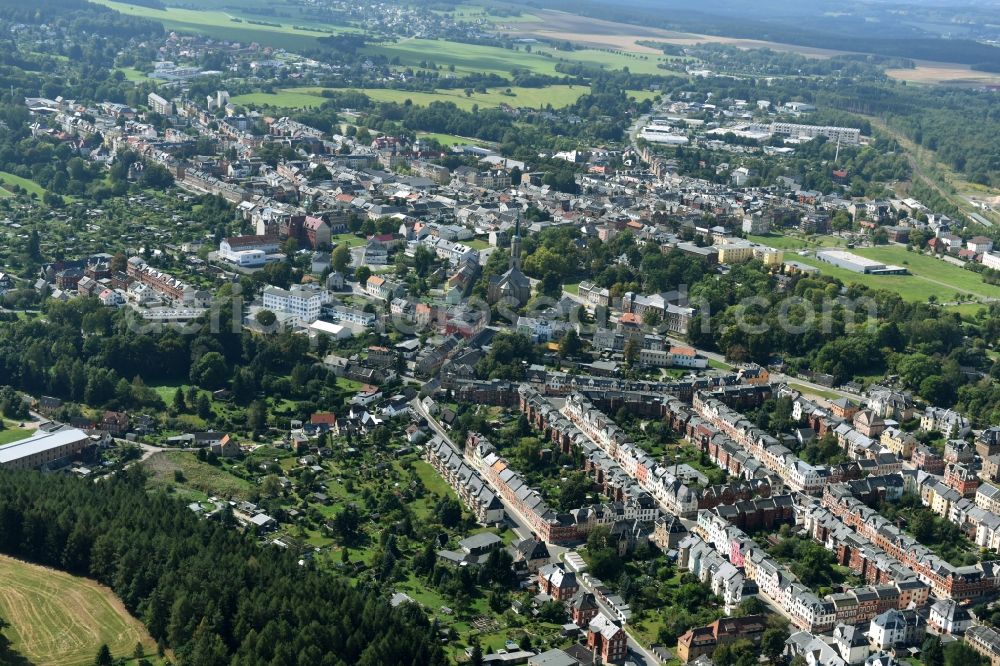 Aerial photograph Falkenstein/Vogtland - City view of the city area of Falkenstein/Vogtland in the state Saxony