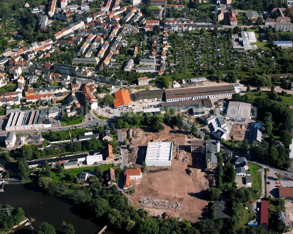 Aerial photograph Frankenberg/Sa. - City view on down town in Frankenberg/Sa. in the state Saxony, Germany