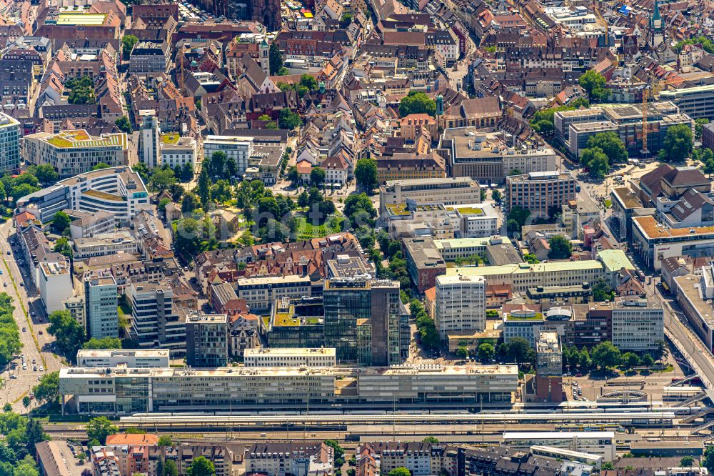 Aerial photograph Freiburg im Breisgau - City view of the city area of in Freiburg im Breisgau in the state Baden-Wuerttemberg