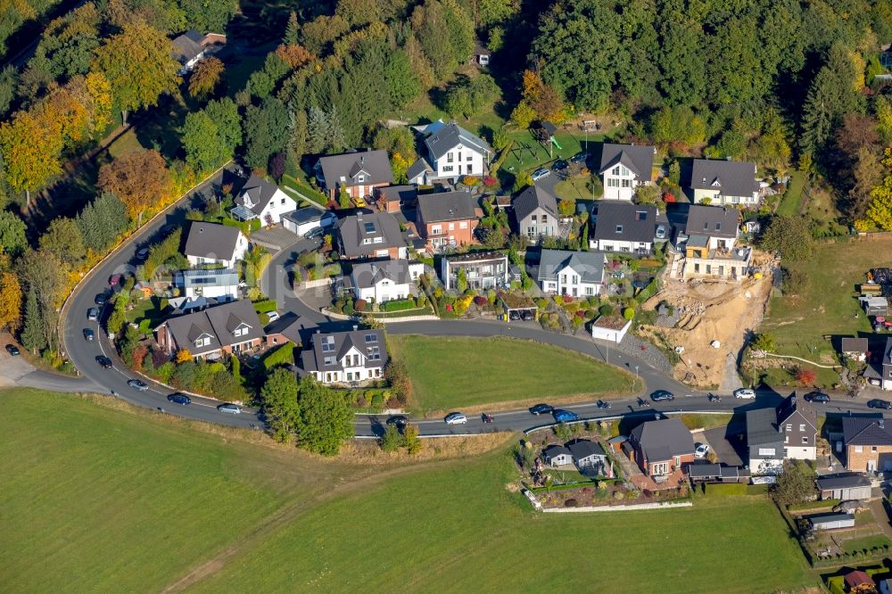 Freudenberg from the bird's eye view: City view of the city area of Bottenberg in Freudenberg in the state North Rhine-Westphalia