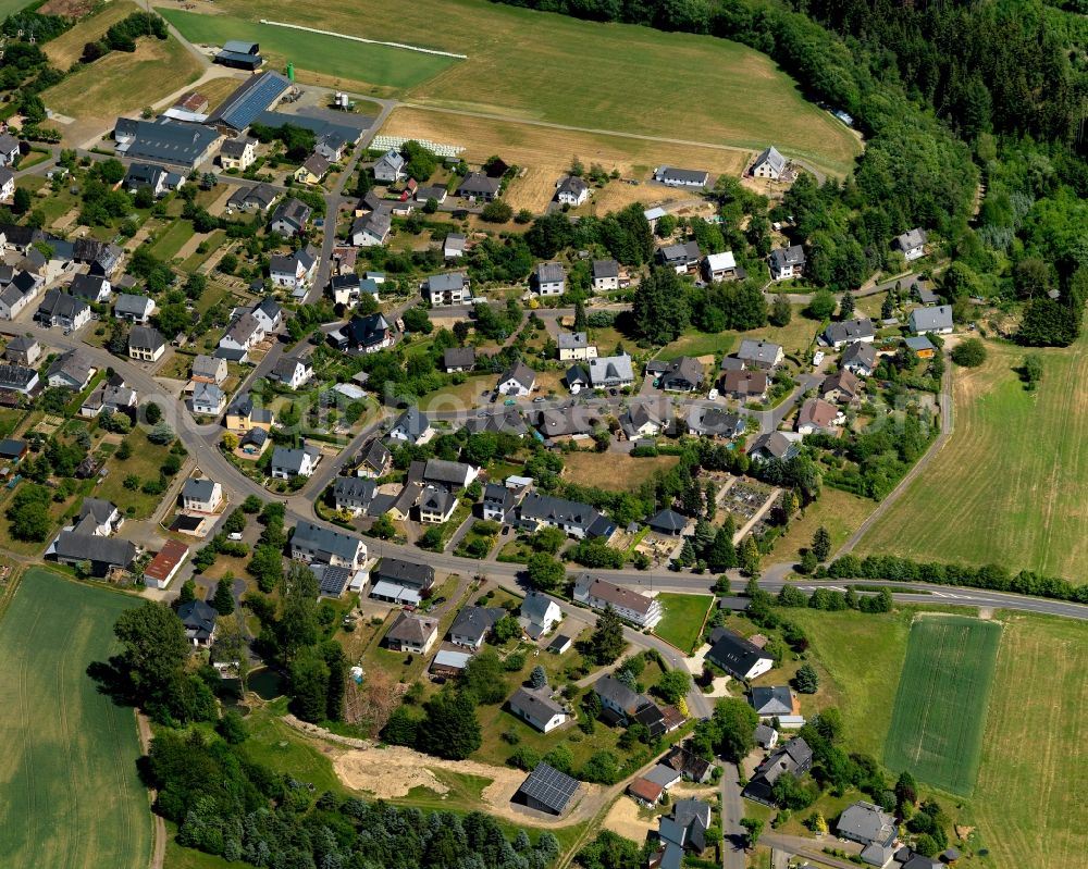 Aerial image Gevenich - City view from the center of in Gevenich in the state Rhineland-Palatinate