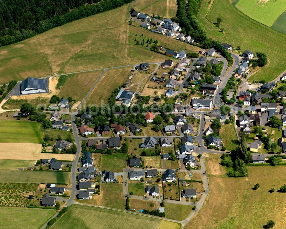 Gevenich from above - City view from the center of in Gevenich in the state Rhineland-Palatinate