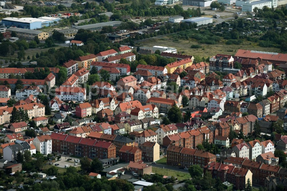 Gotha from the bird's eye view: City view of the city area of in Gotha in the state Thuringia