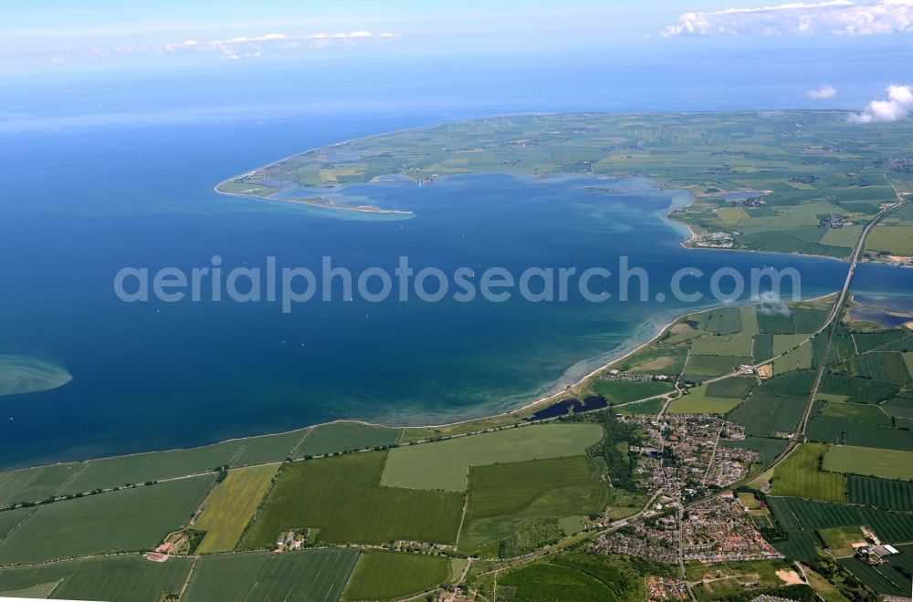 Aerial image Großenbrode - City view of the city area of in Grossenbrode in the state Schleswig-Holstein