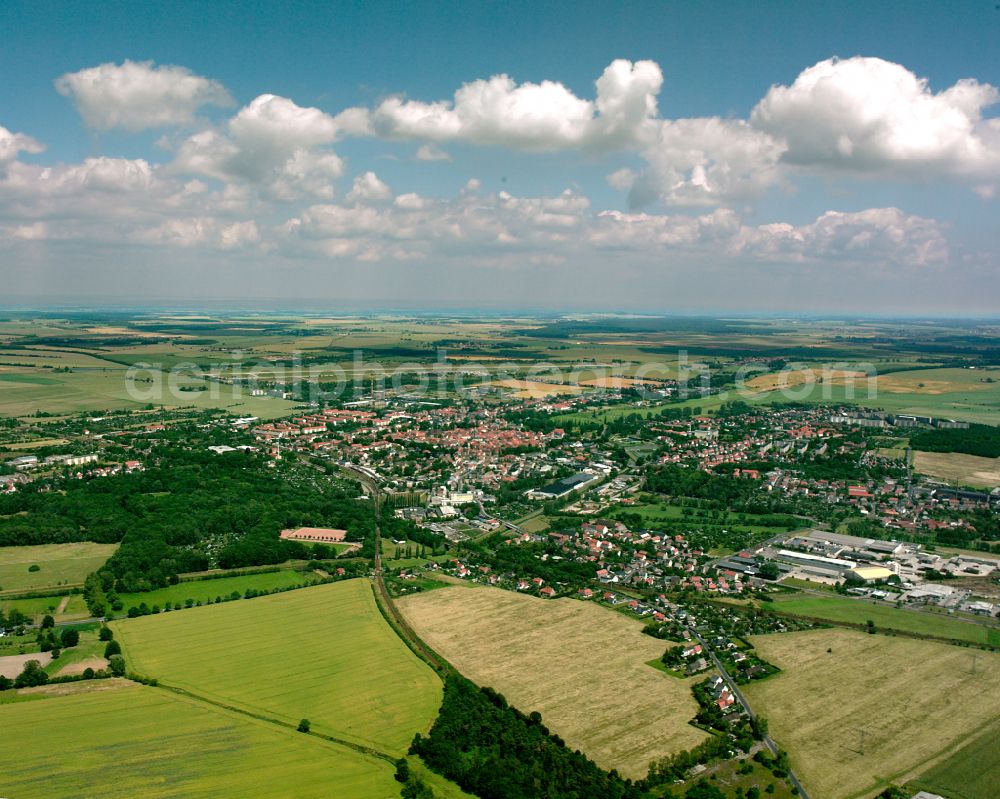 Großenhain from the bird's eye view: City view on down town in Großenhain in the state Saxony, Germany