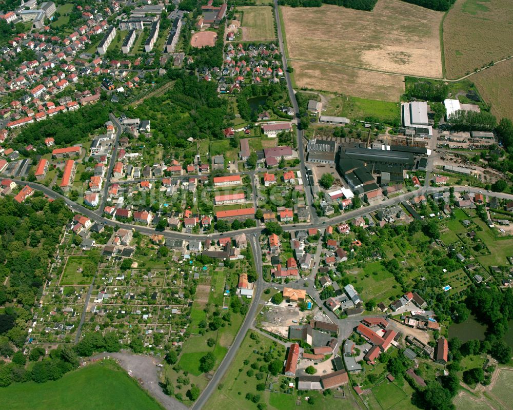 Aerial photograph Großenhain - City view on down town in Großenhain in the state Saxony, Germany