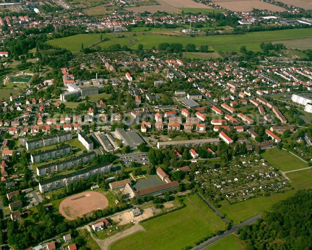 Großenhain from above - City view on down town in Großenhain in the state Saxony, Germany