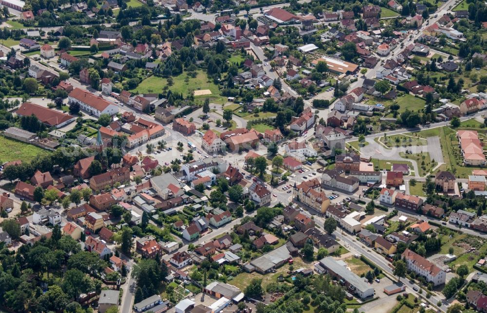 Aerial photograph Großräschen - City view of the city area of in Grossraeschen in the state Brandenburg