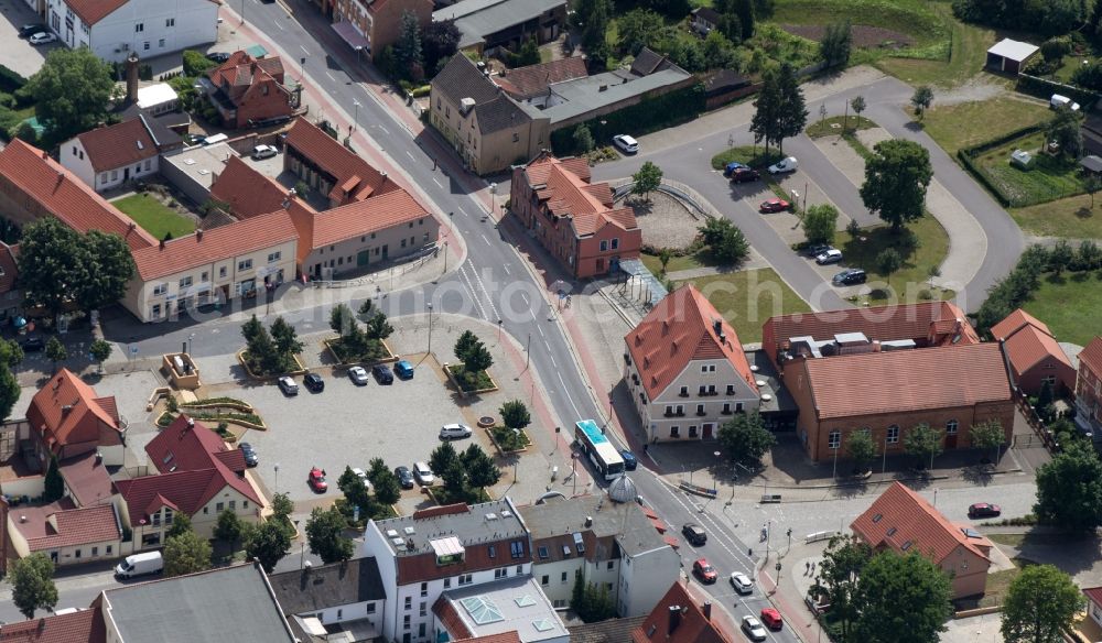 Großräschen from the bird's eye view: City view of the city area of in Grossraeschen in the state Brandenburg