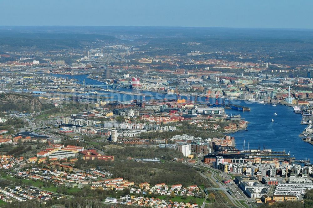 Göteborg from above - City view from the center of in Goeteborg in Schweden