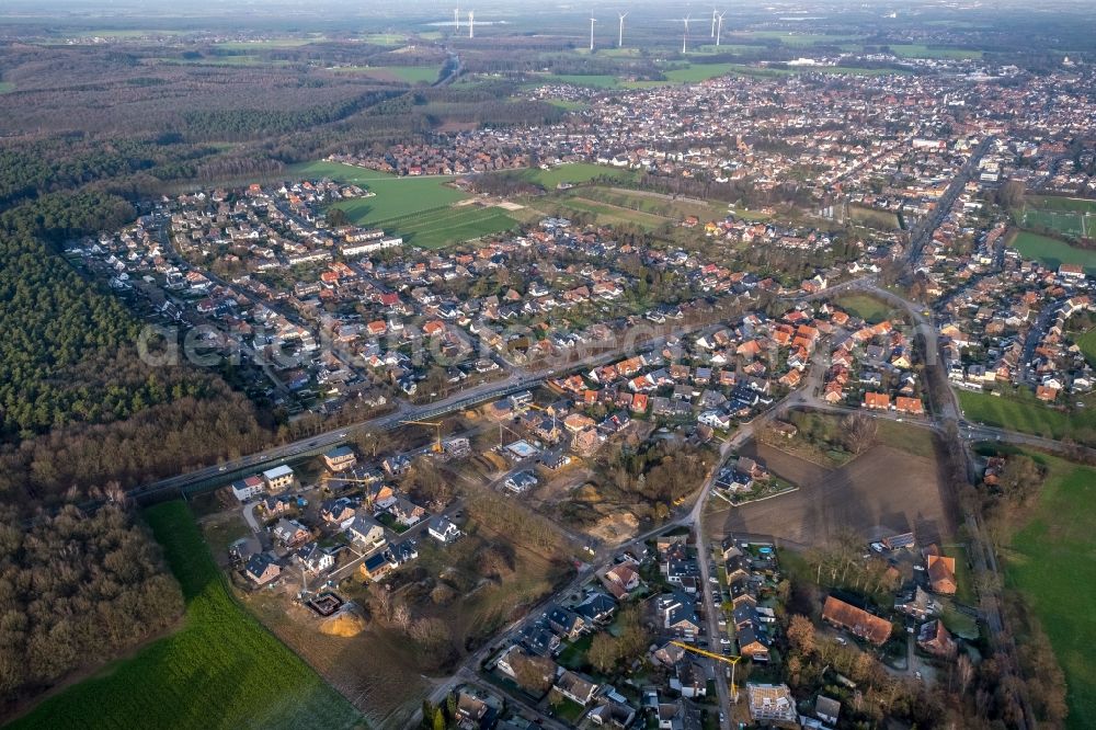 Haltern am See from above - City view on down town in Haltern am See in the state North Rhine-Westphalia, Germany