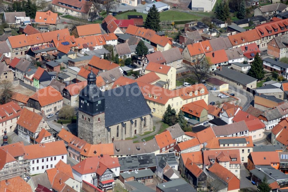 Aerial photograph Harzgerode - City view of the city area of in Harzgerode in the state Saxony-Anhalt