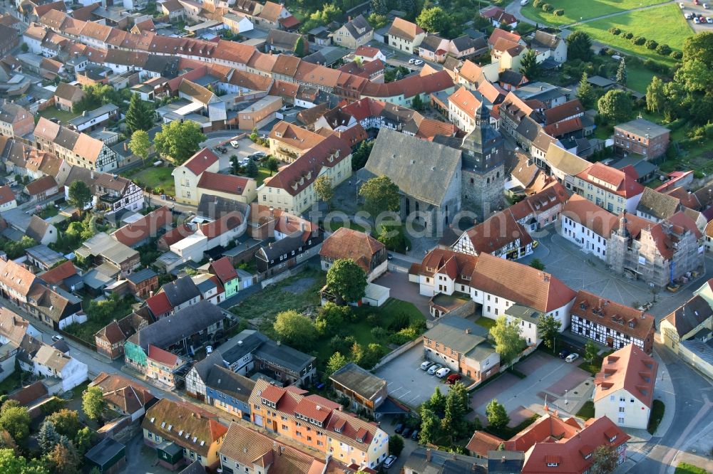 Aerial photograph Harzgerode - City view of the city area of in Harzgerode in the state Saxony-Anhalt