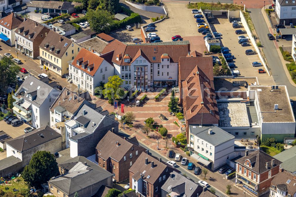 Aerial image Sprockhövel - City view on down town on Hauptstrasse in Sprockhoevel in the state North Rhine-Westphalia, Germany