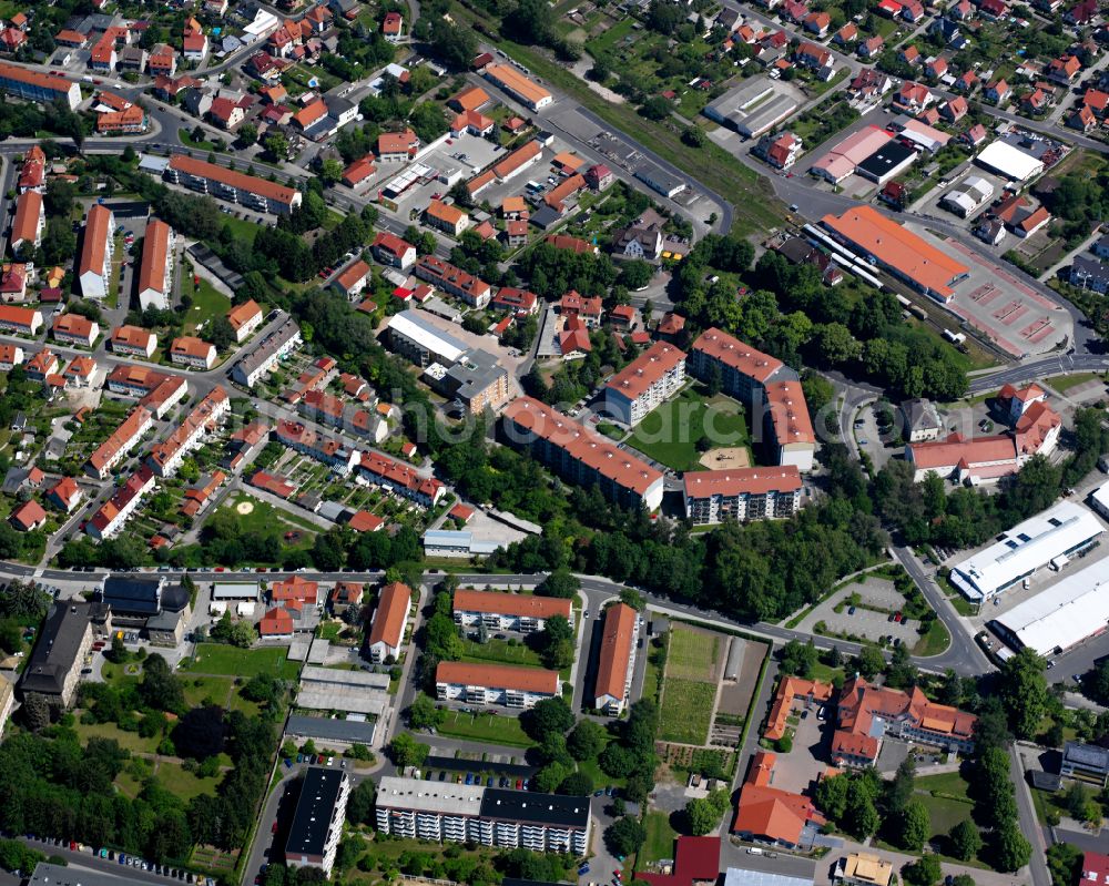 Aerial photograph Heilbad Heiligenstadt - City view on down town in Heilbad Heiligenstadt in the state Thuringia, Germany