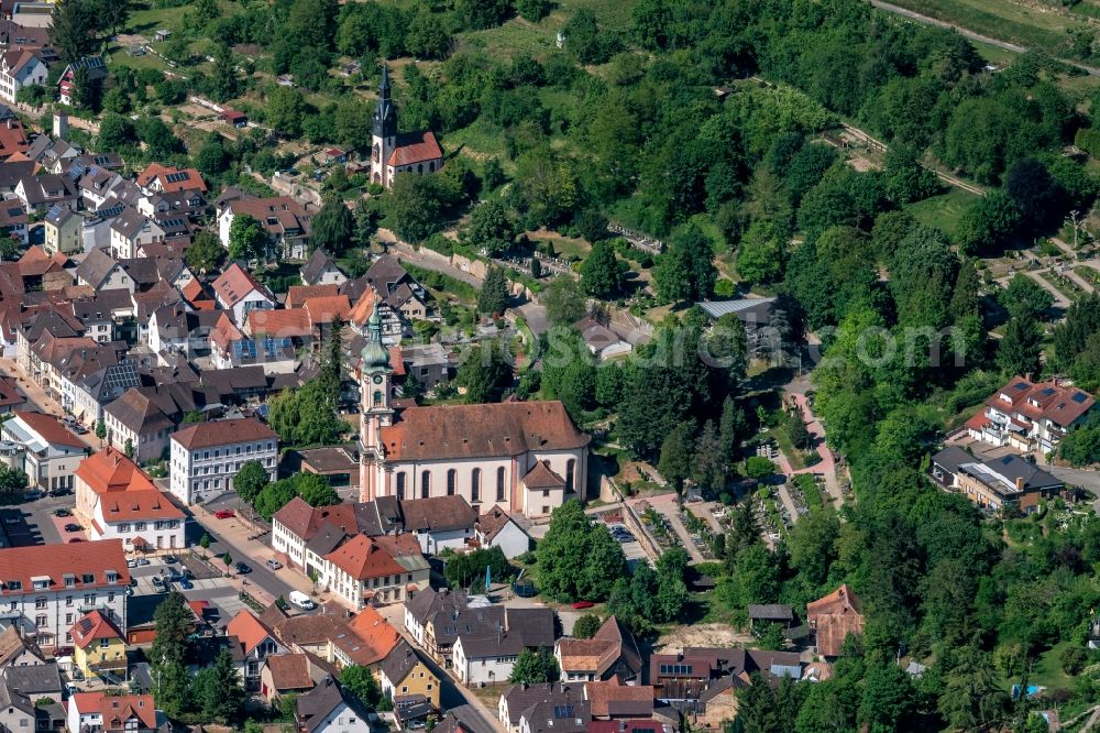 Aerial photograph Herbolzheim - City view of the city area of in Herbolzheim in the state Baden-Wurttemberg, Germany