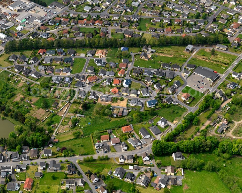 Herschbach from the bird's eye view: City view from the center of in Herschbach in the state Rhineland-Palatinate