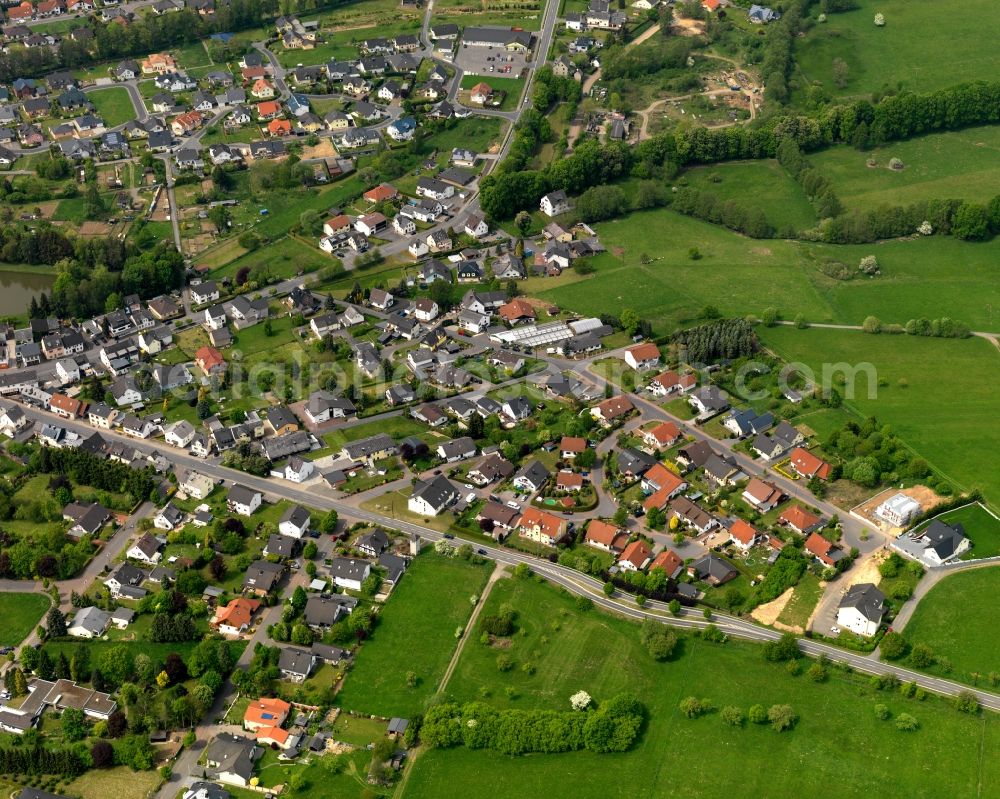 Aerial photograph Herschbach - City view from the center of in Herschbach in the state Rhineland-Palatinate