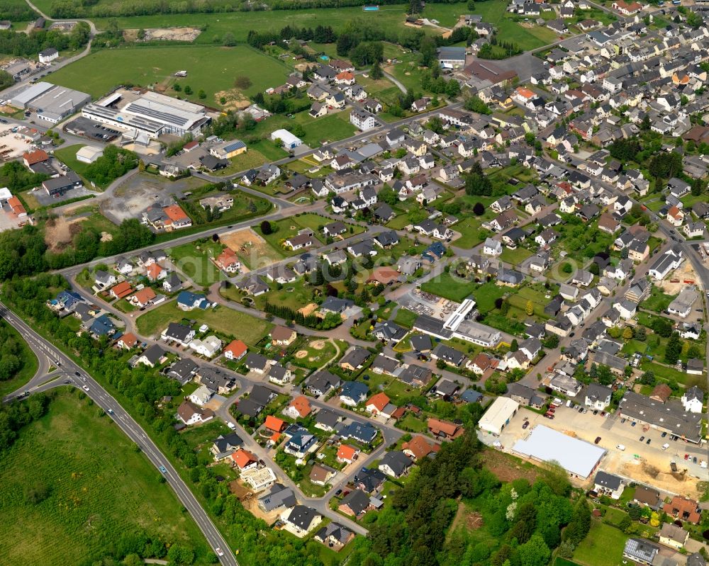 Herschbach from the bird's eye view: City view from the center of in Herschbach in the state Rhineland-Palatinate