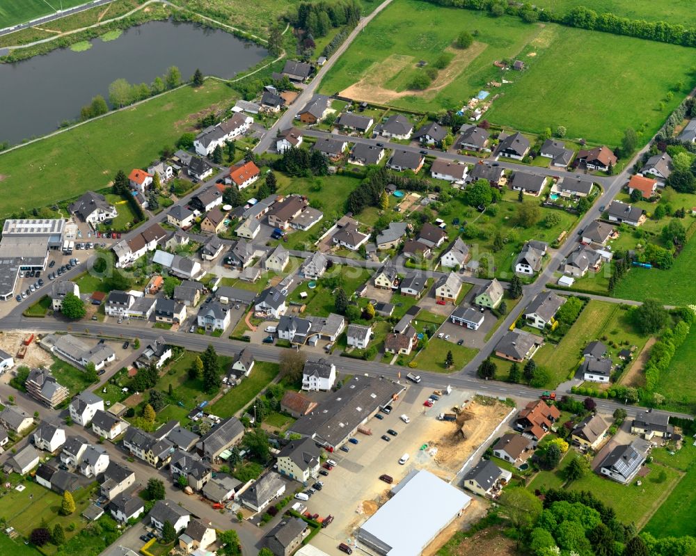 Aerial image Herschbach - City view from the center of in Herschbach in the state Rhineland-Palatinate