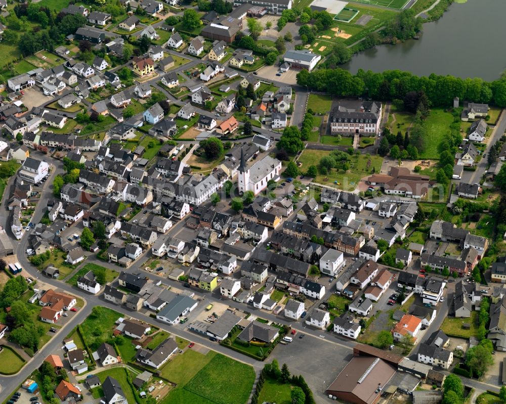 Aerial photograph Herschbach - City view from the center of in Herschbach in the state Rhineland-Palatinate