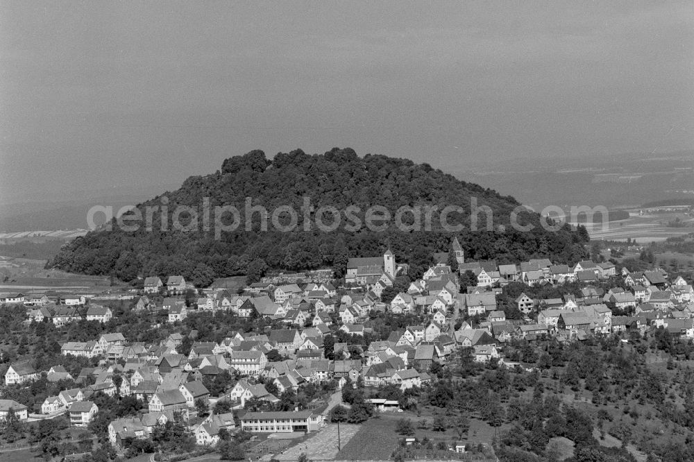 Heubach from the bird's eye view: City view on down town in Heubach in the state Baden-Wuerttemberg, Germany