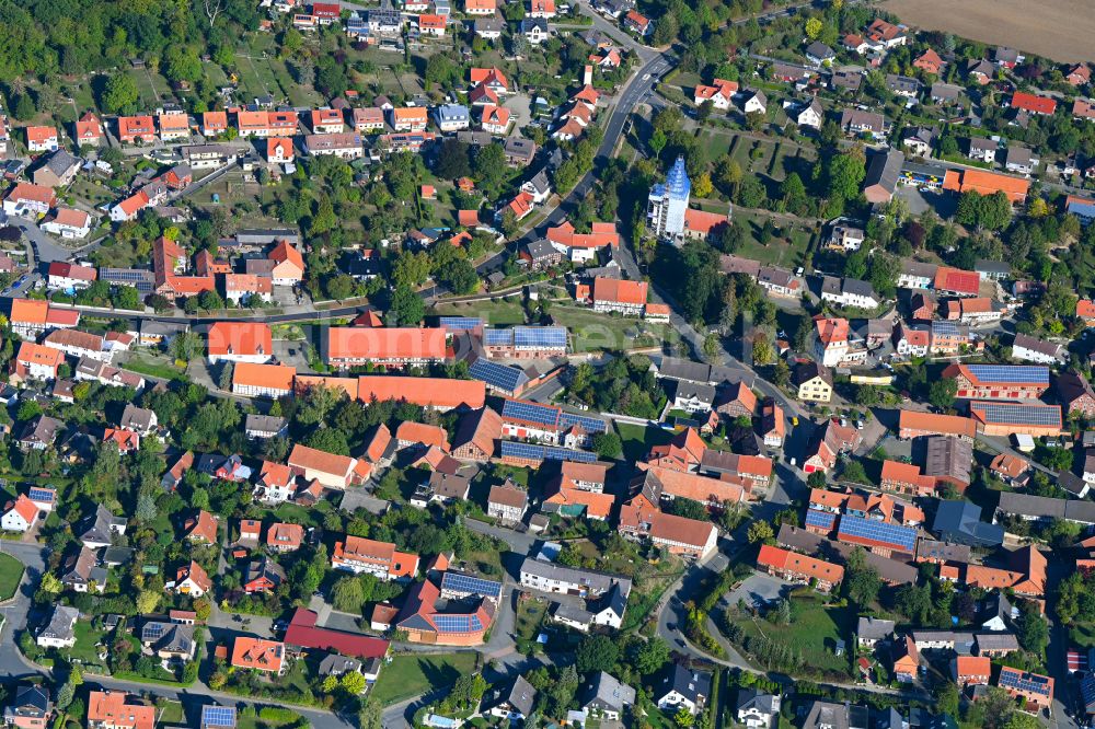 Aerial photograph Immenrode - City view on down town in Immenrode in the state Lower Saxony, Germany