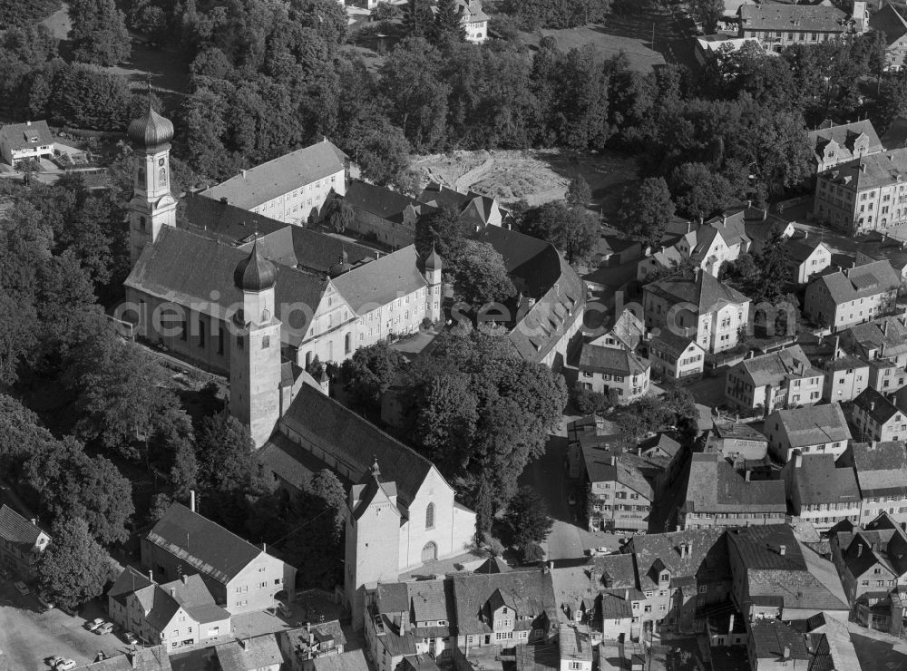 Aerial image Isny im Allgäu - City view on down town in Isny im Allgaeu in the state Baden-Wuerttemberg, Germany