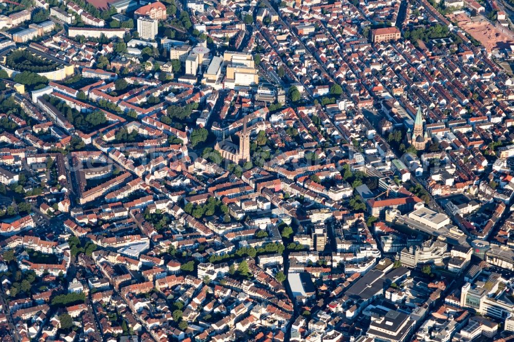 Aerial Image Kaiserslautern City View On Down Town In Kaiserslautern In The State Rhineland Palatinate Germany