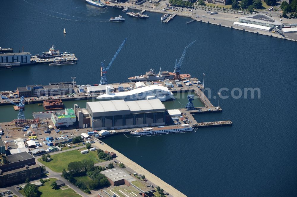 Aerial image Kiel - City view of the city area of in Kiel in the state Schleswig-Holstein