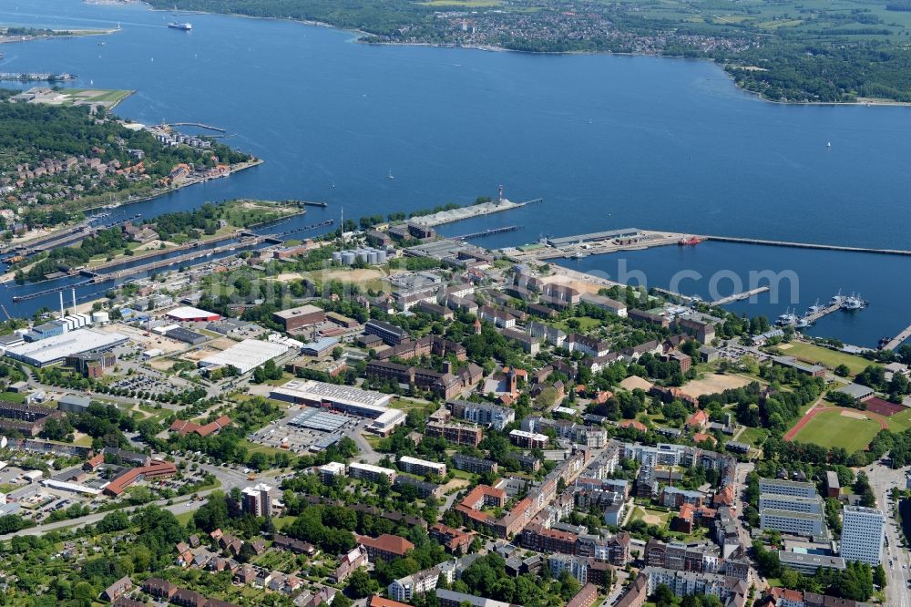 Aerial photograph Kiel - City view of the city area of in Kiel in the state Schleswig-Holstein