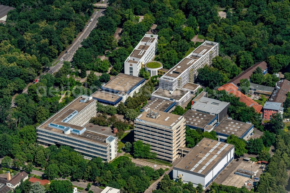 Karlsruhe from above - City view on down town KIT Institute in Karlsruhe in Karlsruhe in the state Baden-Wuerttemberg, Germany