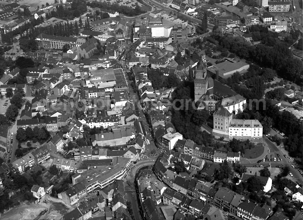 Aerial photograph Kleve - City view of the city area of in Kleve in the state North Rhine-Westphalia, Germany