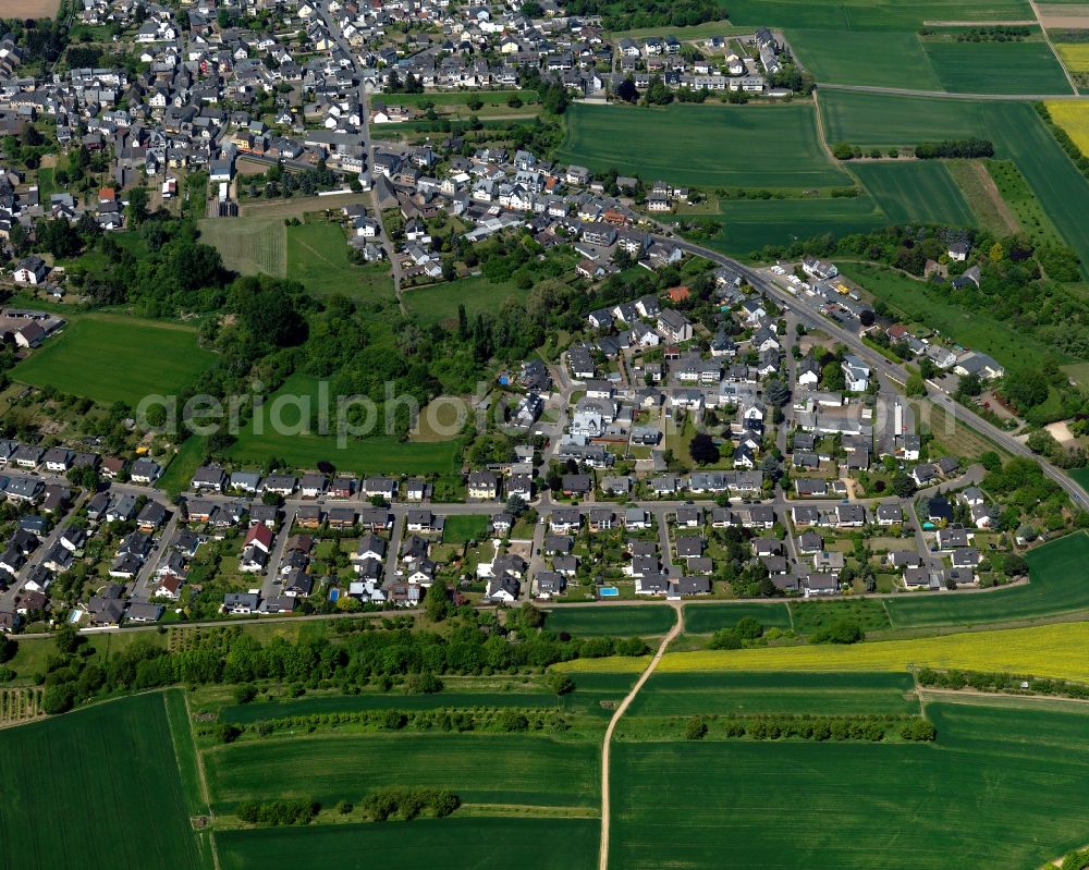 Aerial photograph Koblenz, Rübenach - City view from the center of in Koblenz, Ruebenach in the state Rhineland-Palatinate